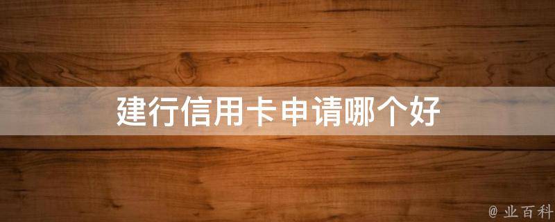 建行客户端申请信用卡信用卡在线申请建设银行-第2张图片-太平洋在线下载